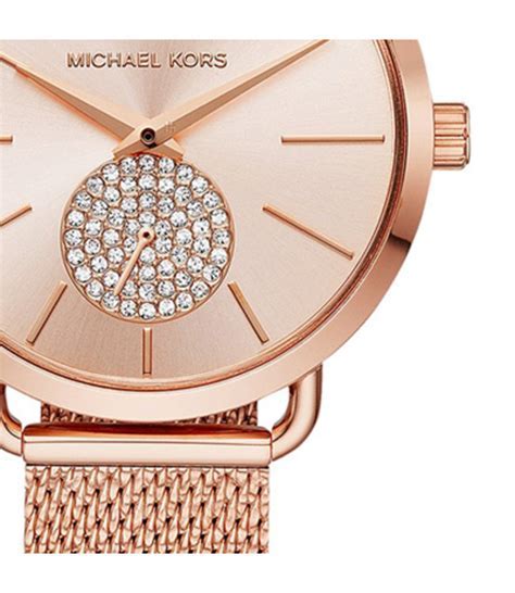 montre michael kors portia|Portia Mesh Rose Gold.